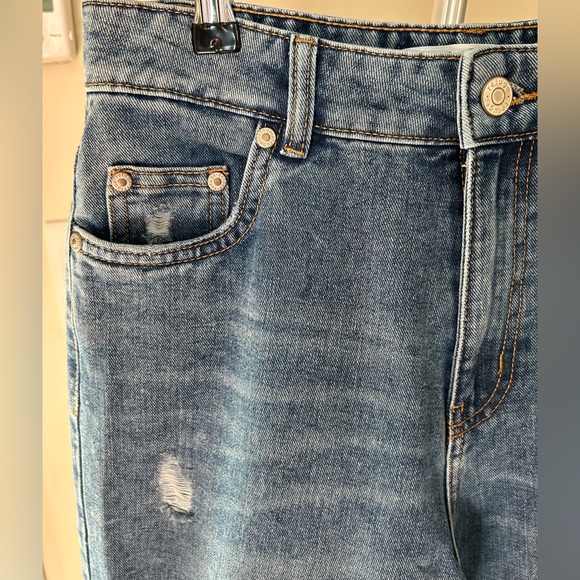 Refuge DENIM Wide-leg Ripped Jeans - Picture 3 of 7